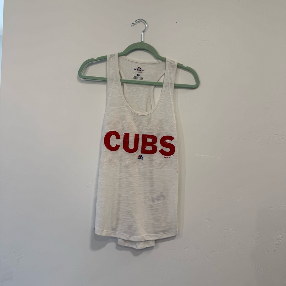 Vintage Cubs Sparkle Tank Top
